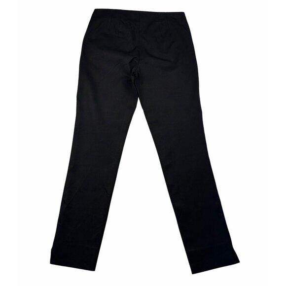 Theory Belisa BiStretch Black Slim Fit Pants Size 2 Stretch Tailored Workwear - Picture 5 of 11